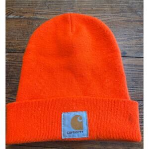 Carhartt Knit Watch Cap - Bright Orange Beanie Adult One Size
